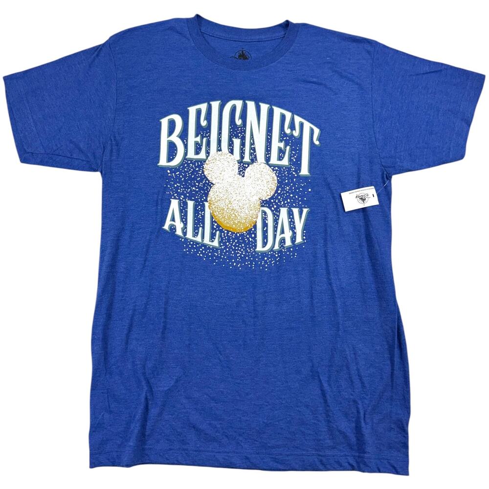 Disney Parks Port Orleans French Quarter Beignet All Day T-Shirt Size MEDIUM NWT